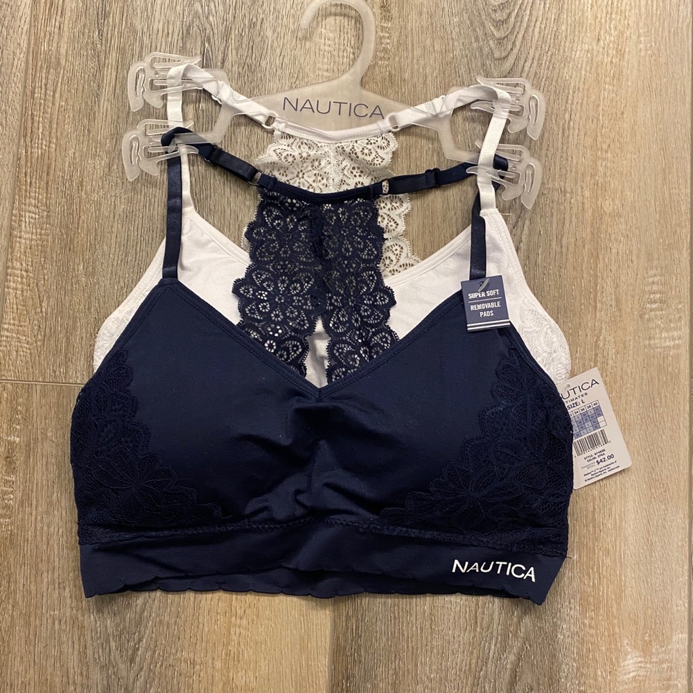 Nautica Lace Back Lounge Bras